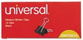 UNV10210 Medium Binder Clips, Steel Wire, 5/8" Cap., 1-1/4" Wide by Unknown