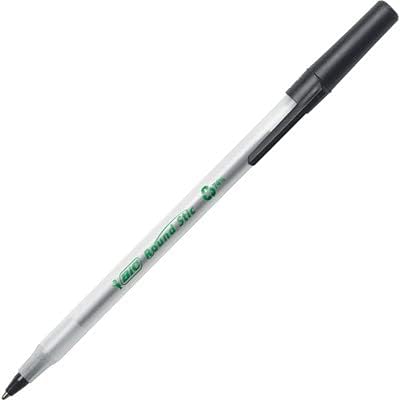BIC Ecolutions Round Stic Ballpoint Pens, Medium Point, 50-Count Pack - Image 4