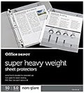 Office Depot Super Heavyweight Non-Glare Sheet Protectors by Office+Depot