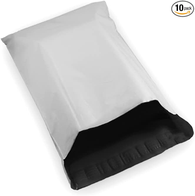 10 EcoSwift 12 x 16 White Large Poly Mailer Size #5 Self Sealing Envelopes by EcoSwift