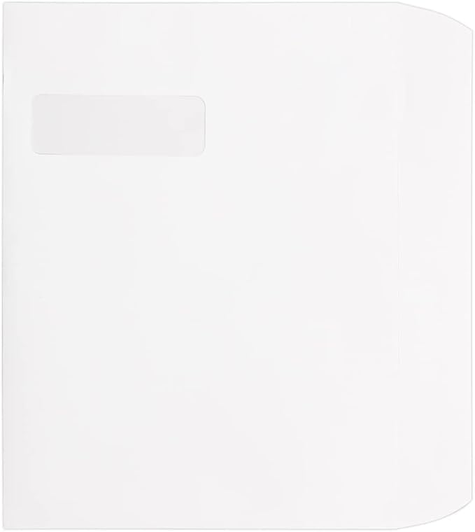 LUXPaper 9 x 12 Booklet Window Envelopes | Bright White | 28lb. Text | 500 Qty - Image 3