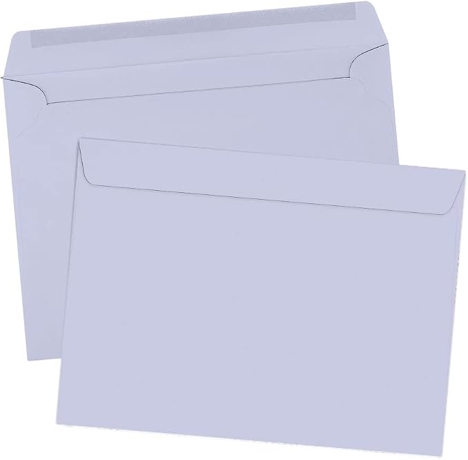 LUXPaper 9 x 12 Booklet Envelopes | Lilac Purple | 80lb. Text | 50 Qty - Image 3