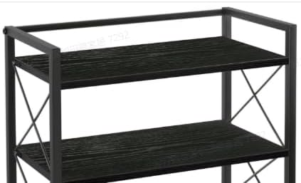 Office Desk Shelf Organizer, Wood Desktop Bookshelf Supplies Storage Rack - Image 8