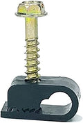 Stanz Flex Single Coaxial Cable Clips, Electrical Wire Cable Clip, 1/4 in Screw by Stanz