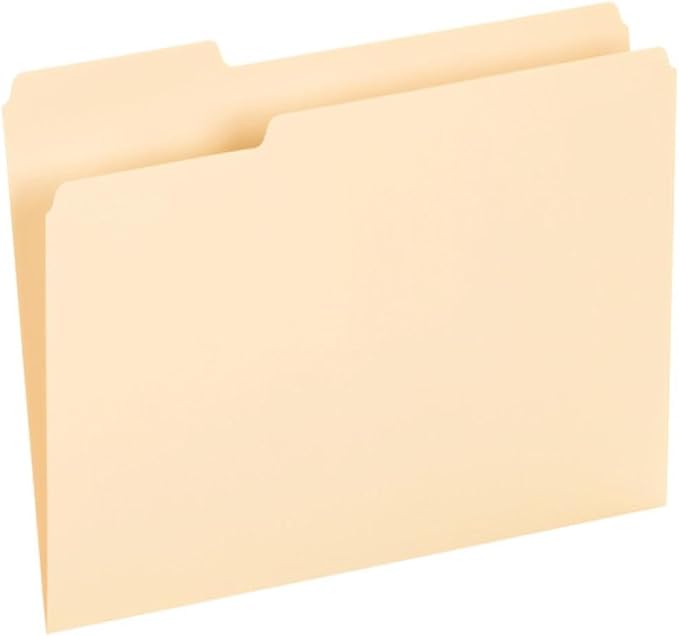 Pendaflex File Folders, Durable Manila Folders, Letter Size, 3 Top Tabs - Image 2