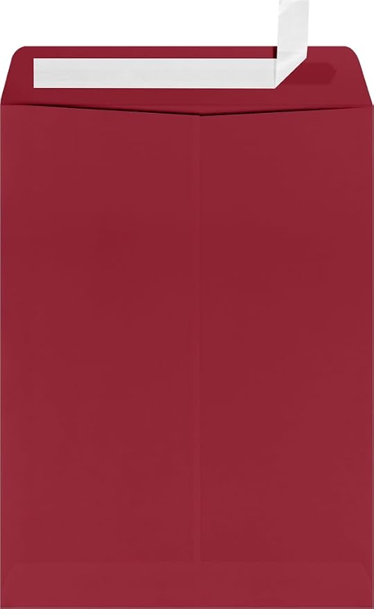 LUXPaper 9 x 12 Open End Envelopes | Peel & Press | Garnet Red | 80lb. Text | by LUXPaper