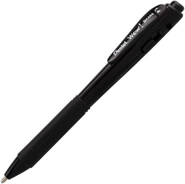 Pentel Wow! Retractable Super Smooth Ballpoint Pen, Bold Line, Triangular Barrel - Image 3