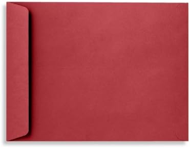 LUXPaper 9 x 12 Open End Envelopes | Peel & Press | Ruby Red | 80lb. Text | 1 by LUXPaper