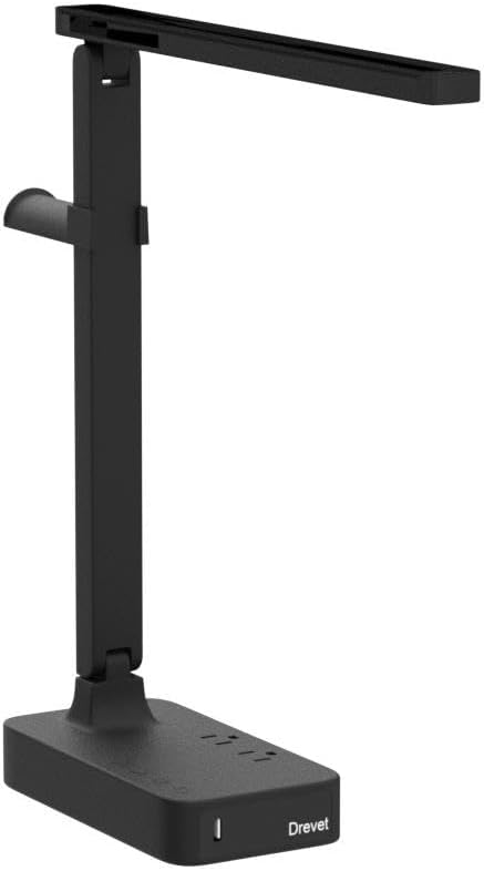 Drevet LED Desk Lamp with Headphone Stand, Desk Light with 1 USB Charging Port - Image 4