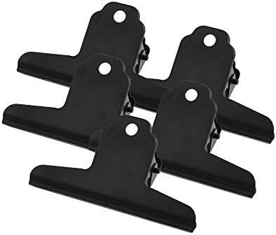 4 Inch Large Bulldog Clip, 10 Pack Stainless Steel File Money Binder Clips by HomeImpel