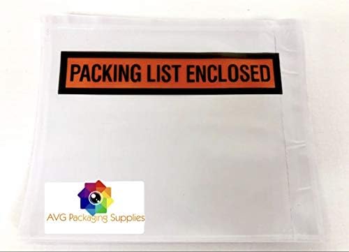 Packing List Enclosed Pouches – Clear Adhesive Envelope Bag - Image 4