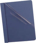 Oxford Clear Front Report Covers, Dark Blue, Letter Size, 25 per Box by Oxford