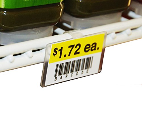 2.25" L x 1.25" H Plastic Cooler/Refrigerator UPC Label Holder Clip Organizer - Image 5