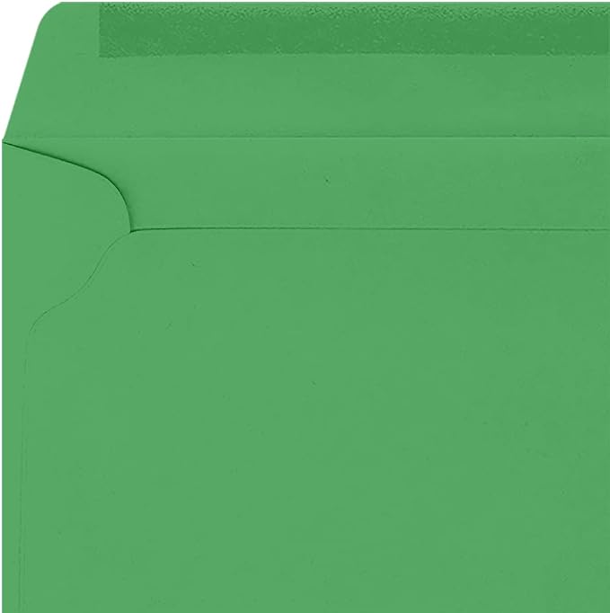 LUXPaper 9 x 12 Booklet Envelopes | Holiday Green | 80lb. Text | 50 Qty - Image 3