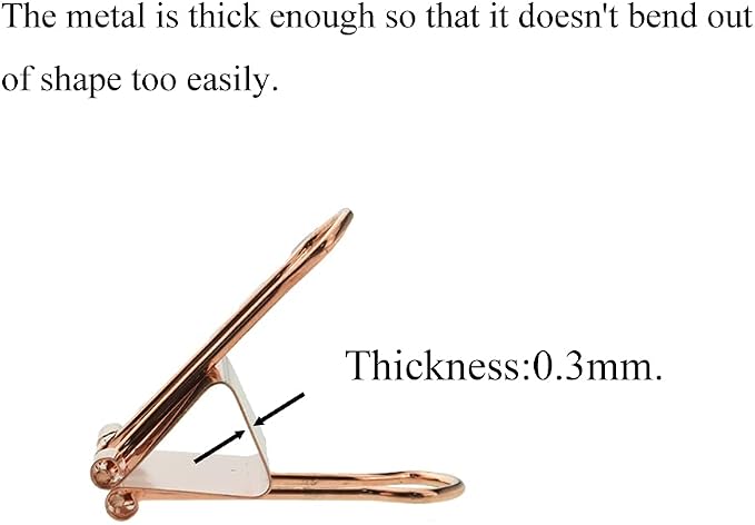 HAHIYO Binder Clips Paper Clamps Spring Steel Sturdy Small 0.75 inch Width 0.2 - Image 3