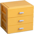 Plastic Desk Organizer with 3 Drawers, Stackable Storage Drawers, Makeup by Alunsito