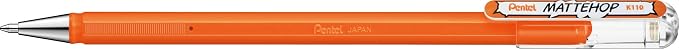 Pentel Mattehop 1.0mm Gel Roller 7pc Wallet - Image 8