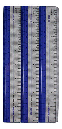 8 inch/20 cm Rulers. Pack of 12 of Premium Quality Plastic Transparent Rulers | - Image 7