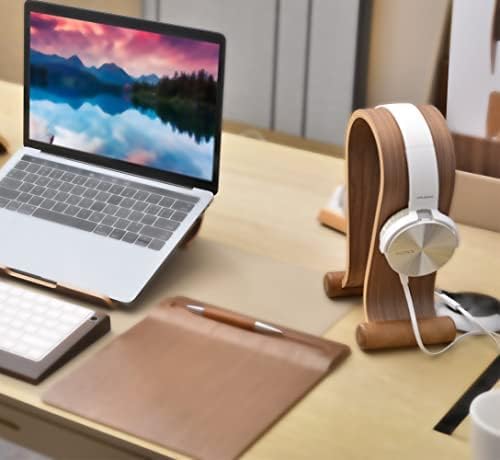 SAMDI Wood Headphone Stand, Headphone Holder Wood Headset Stand Compatible - Image 6