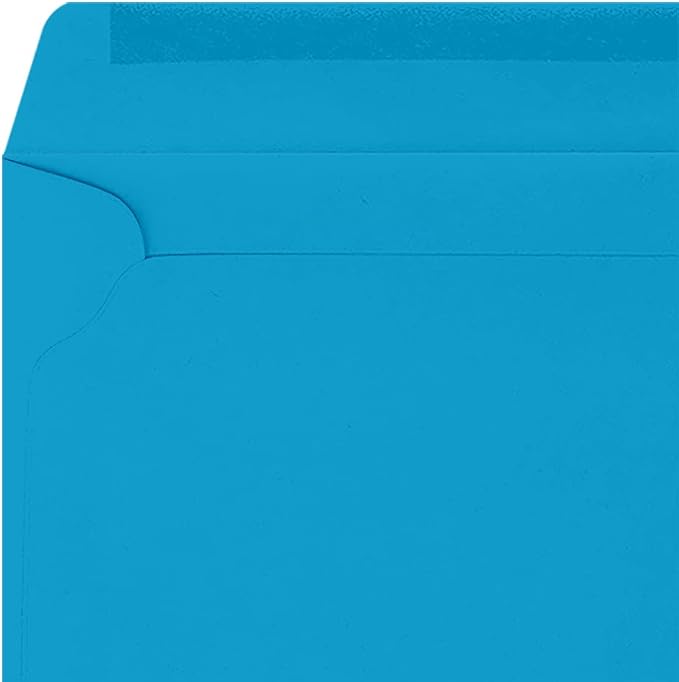 LUXPaper 9 x 12 Booklet Envelopes | Pool Blue | 80lb. Text | 50 Qty - Image 4