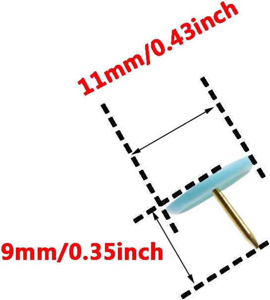 Tupalizy 120PCS Flat Plastic Round Head Map Thumb Tacks Push Pins - Image 6
