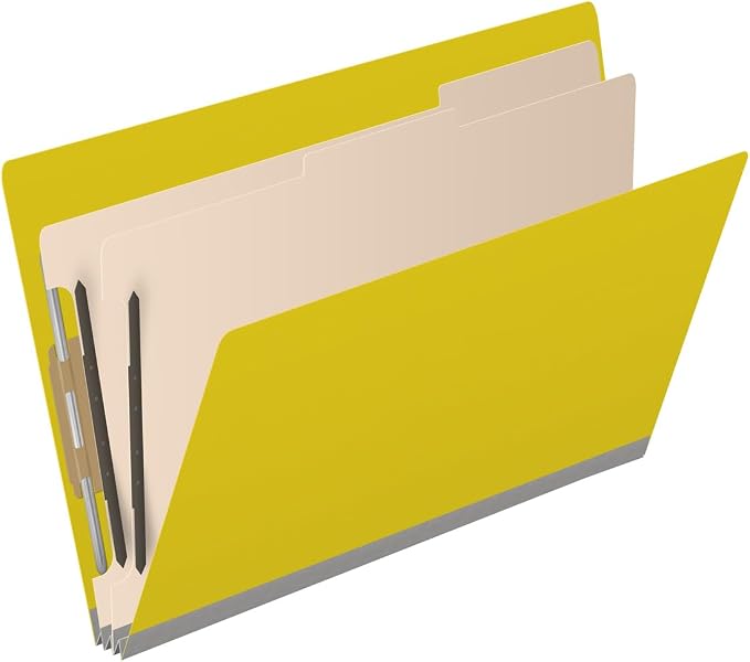 Ecom Folders End Tab Pressboard Classification Folders | Legal Size 25 Pt Stock - Image 2