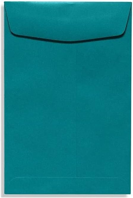 LUXPaper 9 x 12 Open End Envelopes | Peel & Press | Teal | 80lb. Text | 50 Qty - Image 2