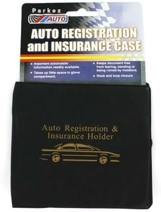 ESSENTIAL Car Auto Insurance Registration BLACK Document Wallet Holders 2 Pack - Image 3