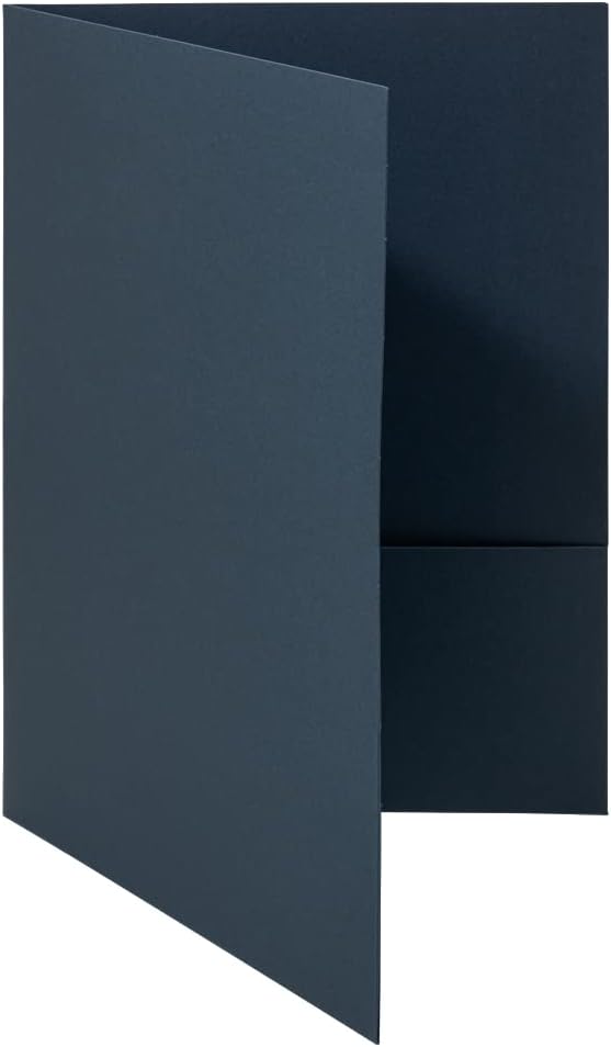 JAM PAPER Two Pocket Textured Linen Presentation Folders - Image 3