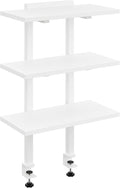 MAHANCRIS Clamp On Desk Organizer, 3-Tier Desktop Bookshelf, Adjustable Desk by MAHANCRIS