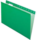 Pendaflex Reinforced Hanging Folders, Legal Size, Bright Green, 1/5 Cut by TOPSProducts