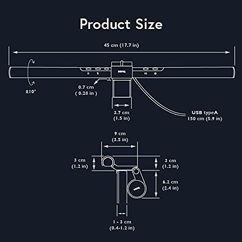 BenQ Screenbar E-Reading LED Computer Monitor Light Lamp - Image 9