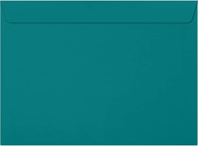 LUXPaper 9 x 12 Booklet Envelopes | Teal | 80lb. Text | 1, 000 Qty by LUXPaper