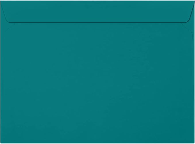 LUXPaper 9 x 12 Booklet Envelopes | Teal | 80lb. Text | 500 Qty by LUXPaper