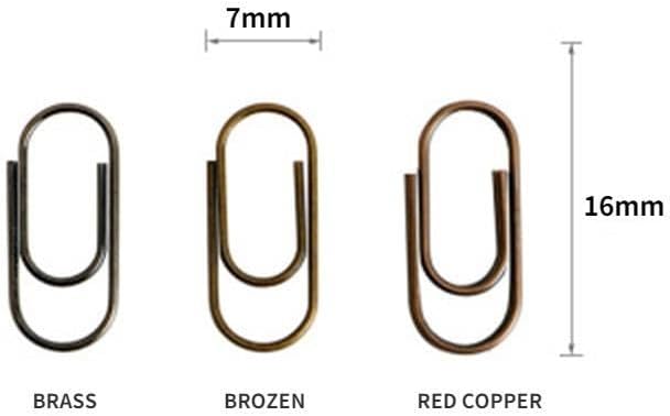 Generic 150 Pcs/Pack Mini Bronze Color Paper Clips Metal Paper Clips Notes - Image 6
