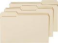 Staples 3‑Tab File Folder, Legal Size, Durable Paper Stock, 5‑Box Carton by Staples