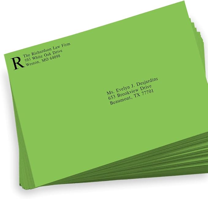 LUXPaper 9 x 12 Booklet Envelopes | Limelight Green | 80lb. Text | 50 Qty - Image 5