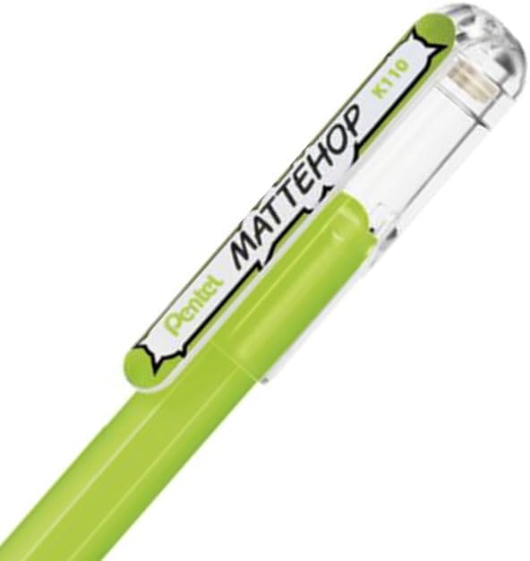 Pentel Matte Hop Sweet Color Ballpoint Pen, 7 Colors, K110-V7STB - Image 5