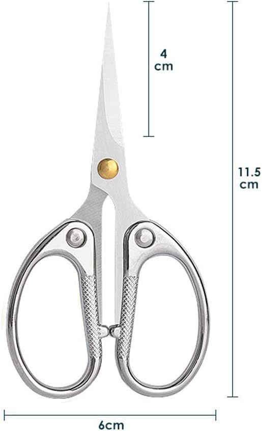 4.5" All Stainless Steel Office Scissors, Ultra Sharp Blade Shears, Sturdy - Image 2