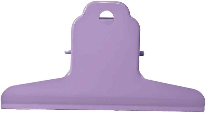 2PCS 4 Inch Purple Large Binder Clips, Metal Bulldog Clips - Image 3