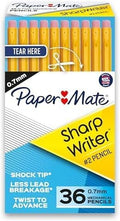 Paper Mate SharpWriter Mechanical Pencils Yellow | 0.7 mm | Shock-Absorbing Tip by Unknown