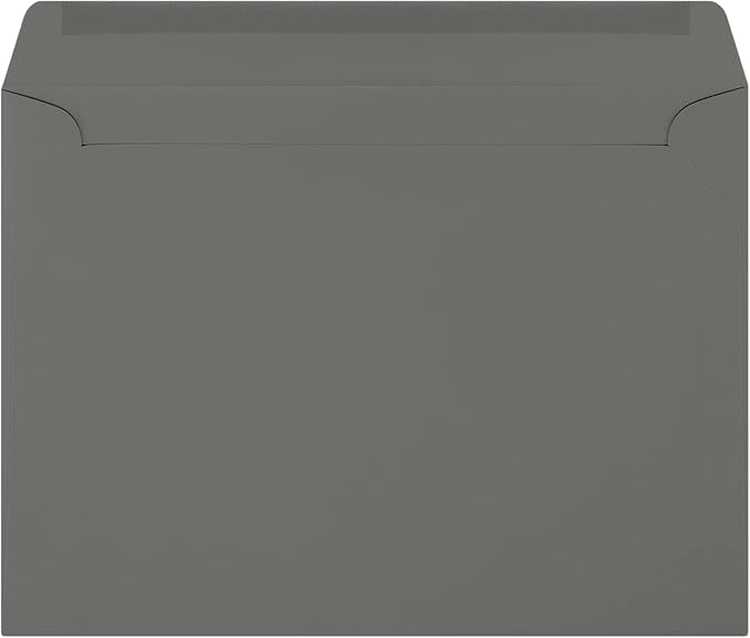 LUXPaper 9 x 12 Booklet Envelopes | Smoke Gray | 80lb. Text | 500 Qty - Image 2