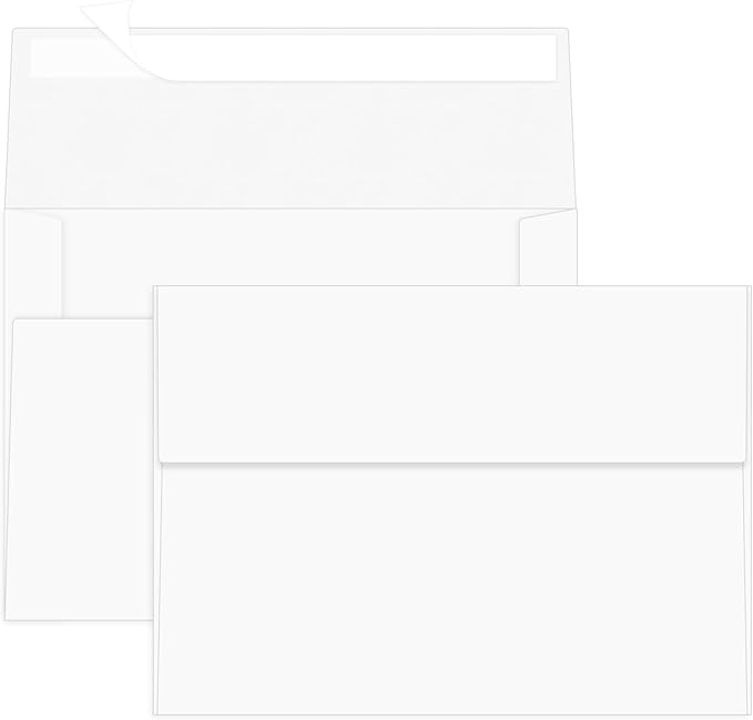 200 Packs 5x7 White Envelopes, A7 Envelopes by Ouzoustate