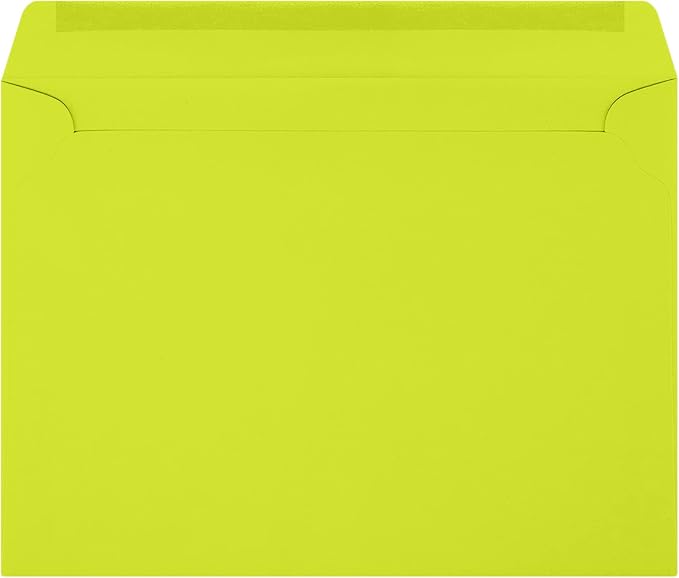 LUXPaper 9 x 12 Booklet Envelopes | Wasabi Green | 80lb. Text | 500 Qty - Image 2