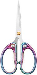 5" All Stainless Steel Office Scissors, Ultra Sharp Blade Shears, Sturdy Sharp by Aesosor