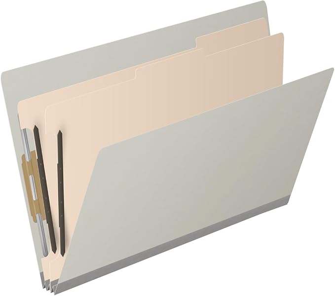 Ecom Folders End Tab Pressboard Classification Folders | Legal Size 25 Pt Stock - Image 2