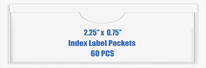 Origin-Joy 60 PCS Self Adhesive Index Card Pockets by Origin-Joy
