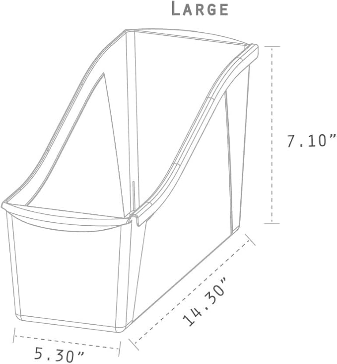 Storex Large Book Bin - Image 7