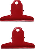 2PCS Extra Large Binder Clips Metal Bulldog Clip Large Paper Clamp Holder by SEEKRARE