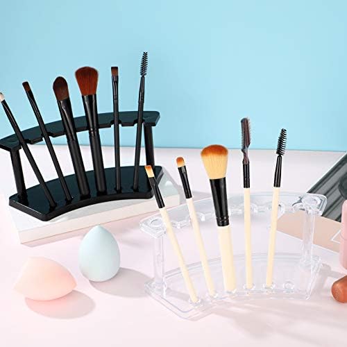 Tinlade 2 Pieces Plastic Pen Holder Stand Display Rack 6-Slot Pen Makeup Brush - Image 6